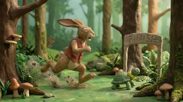 Scene 20 - Le Lièvre et la Tortue