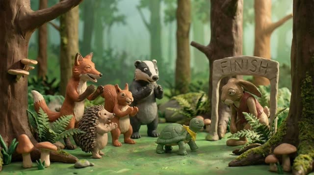 Scene 21 - Le Lièvre et la Tortue