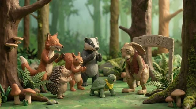 Scene 22 - Le Lièvre et la Tortue