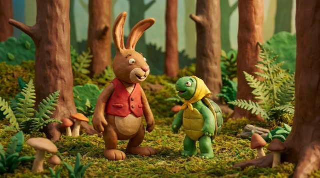 Scene 24 - Le Lièvre et la Tortue