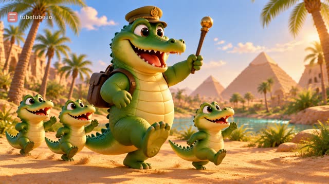 Scene 3 - Ah les crocodiles sur le Nil