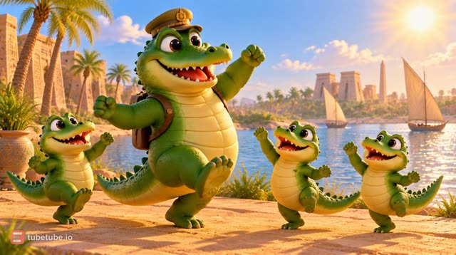 Scene 4 - Ah les crocodiles sur le Nil