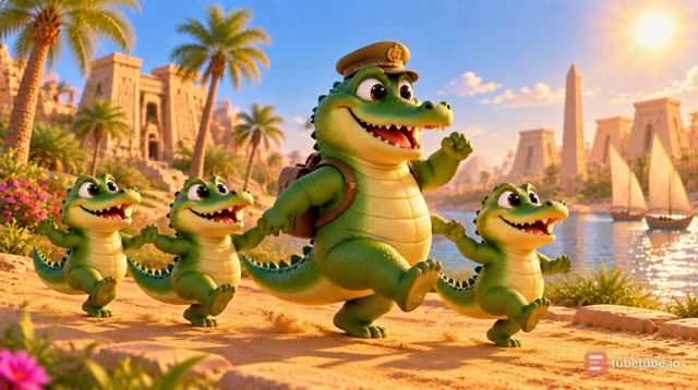 Scene 7 - Ah les crocodiles sur le Nil