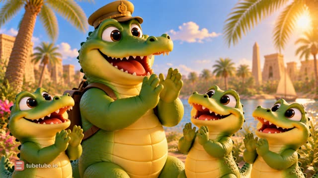 Scene 8 - Ah les crocodiles sur le Nil