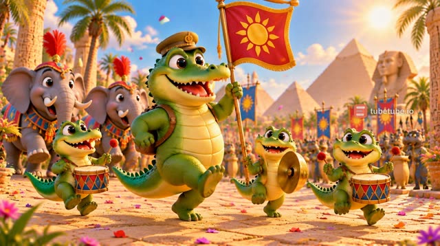Scene 10 - Ah les crocodiles sur le Nil