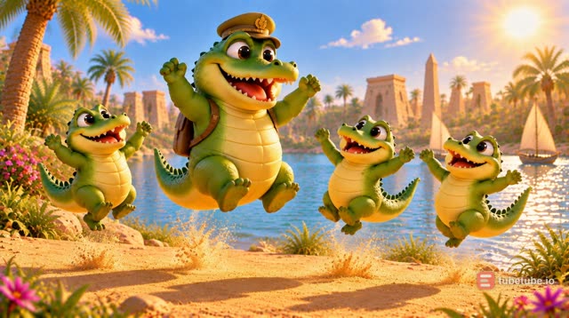 Scene 11 - Ah les crocodiles sur le Nil