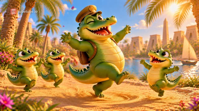 Scene 12 - Ah les crocodiles sur le Nil