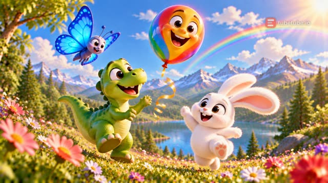 Scene 15 - Dino and Bunny's Color Garden
