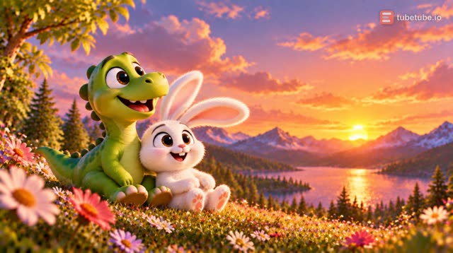 Scene 17 - Dino and Bunny's Color Garden