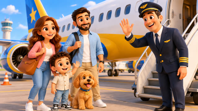 Scene 5 - The Wheels on the Plane