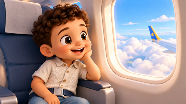 Scene 28 - The Wheels on the Plane