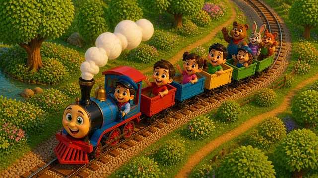Scene 16 - The happy little train