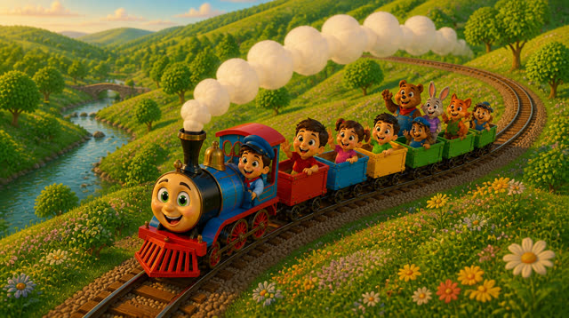 Scene 17 - The happy little train