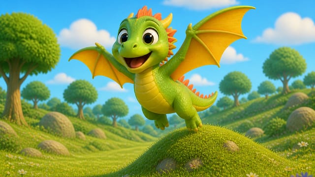 Draco, Draco, Fly Up High! 🐉 | Fun Nursery Rhyme for Kids | WonderPals Adventures