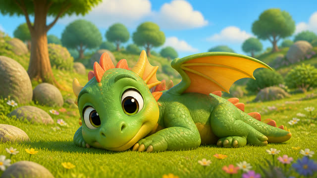 Scene 1 - Draco, Draco, Fly Up High! 🐉 | Fun Nursery Rhyme for Kids | WonderPals Adventures