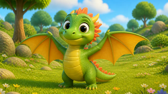 Scene 2 - Draco, Draco, Fly Up High! 🐉 | Fun Nursery Rhyme for Kids | WonderPals Adventures