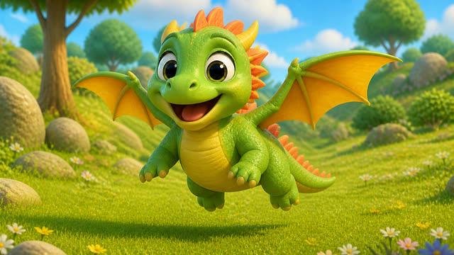 Scene 5 - Draco, Draco, Fly Up High! 🐉 | Fun Nursery Rhyme for Kids | WonderPals Adventures