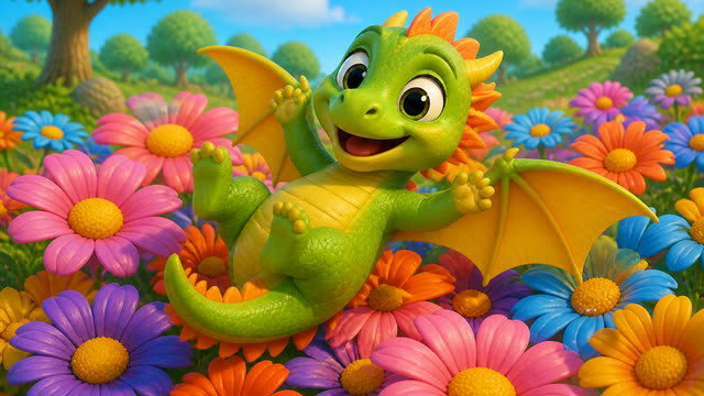 Scene 7 - Draco, Draco, Fly Up High! 🐉 | Fun Nursery Rhyme for Kids | WonderPals Adventures