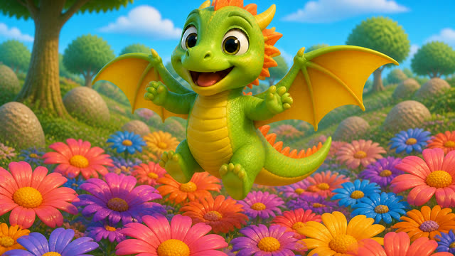 Scene 9 - Draco, Draco, Fly Up High! 🐉 | Fun Nursery Rhyme for Kids | WonderPals Adventures