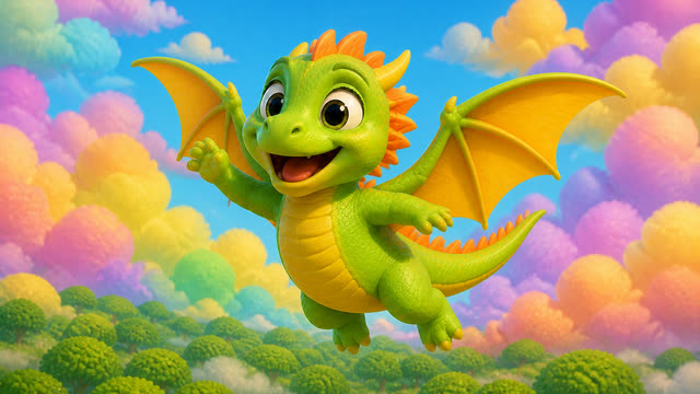Scene 13 - Draco, Draco, Fly Up High! 🐉 | Fun Nursery Rhyme for Kids | WonderPals Adventures