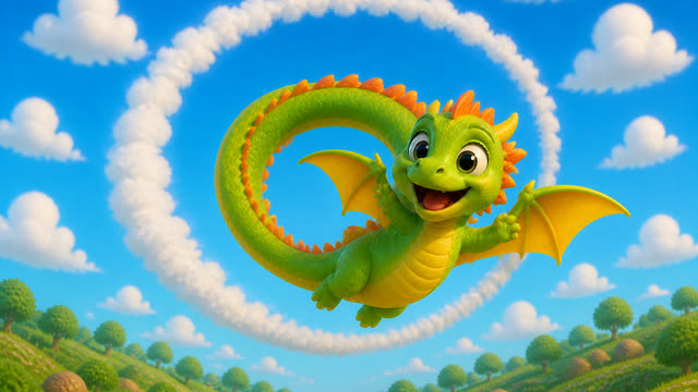 Scene 14 - Draco, Draco, Fly Up High! 🐉 | Fun Nursery Rhyme for Kids | WonderPals Adventures