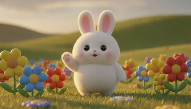 Scene 1 - Hello, Little Bunny! 🐰 | Fun English Song for Kids | Preschool Nursery Rhyme