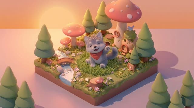 Scene 13 - Le Loup Content