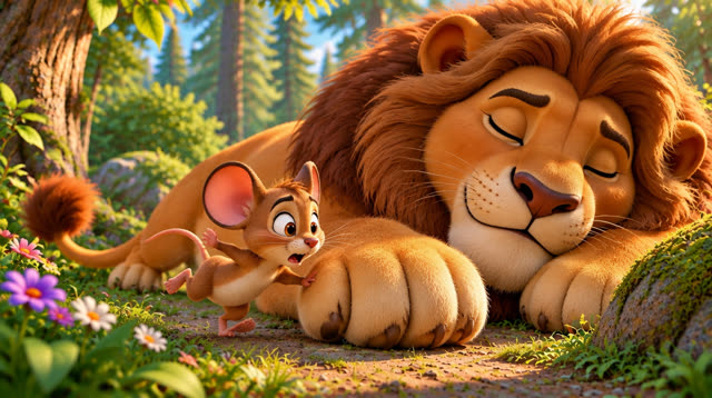 Scene 7 - The lion and the mouse