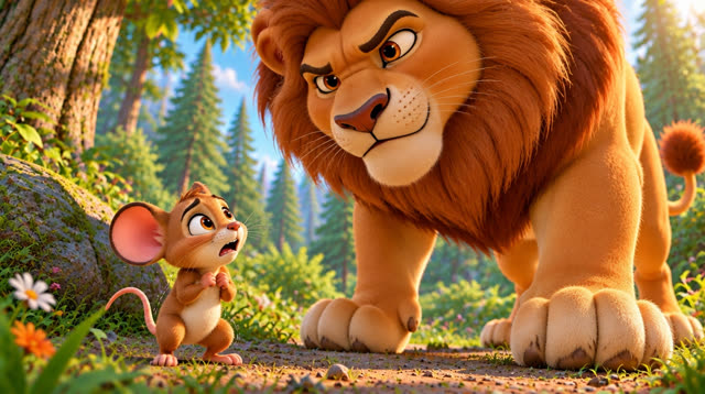 Scene 9 - The lion and the mouse