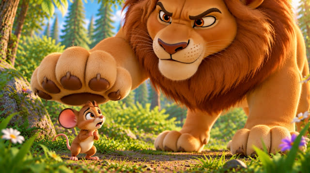 Scene 10 - The lion and the mouse