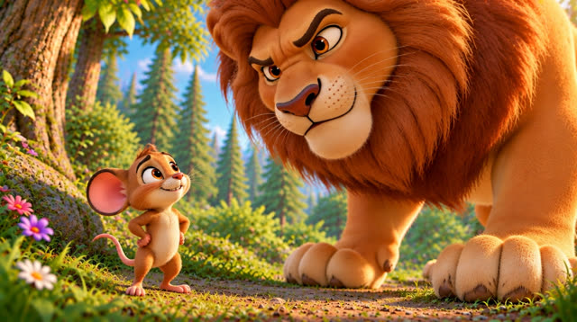 Scene 12 - The lion and the mouse