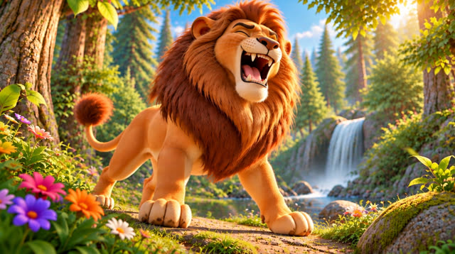 Scene 13 - The lion and the mouse