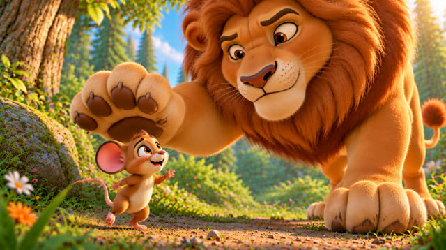 Scene 14 - The lion and the mouse