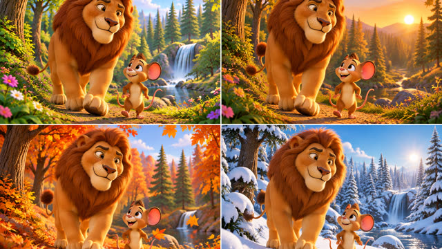 Scene 17 - The lion and the mouse