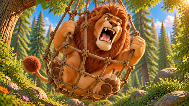 Scene 20 - The lion and the mouse