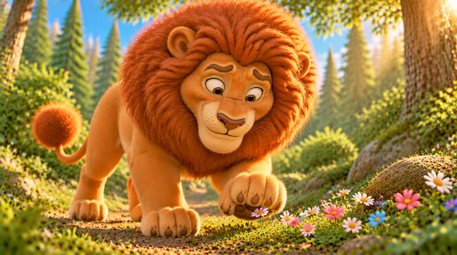 Scene 37 - The lion and the mouse