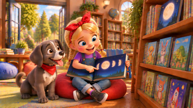 Scene 28 - Phoebe & Phoenix Visit the Library! – Episode 1