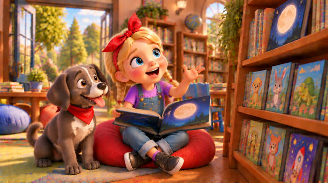 Scene 32 - Phoebe & Phoenix Visit the Library! – Episode 1