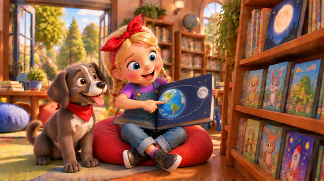 Scene 34 - Phoebe & Phoenix Visit the Library! – Episode 1