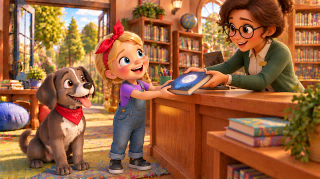 Scene 44 - Phoebe & Phoenix Visit the Library! – Episode 1