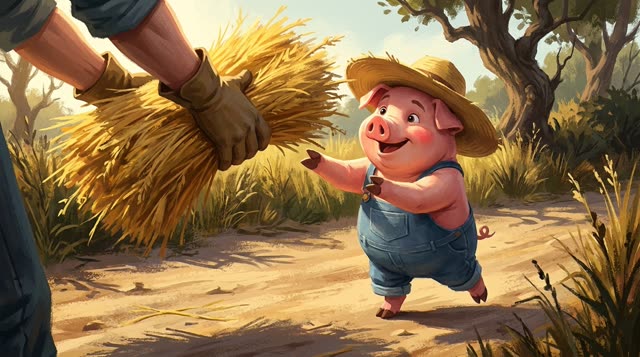 Scene 10 - Les Trois Petits Cochons