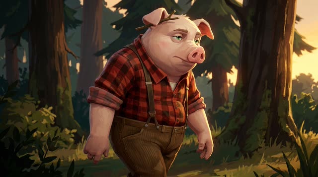 Scene 13 - Les Trois Petits Cochons
