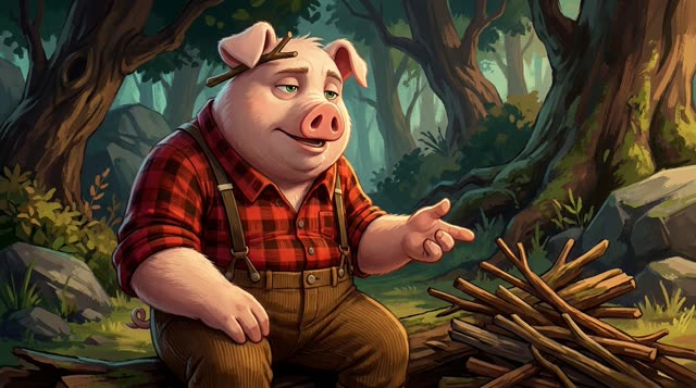 Scene 15 - Les Trois Petits Cochons