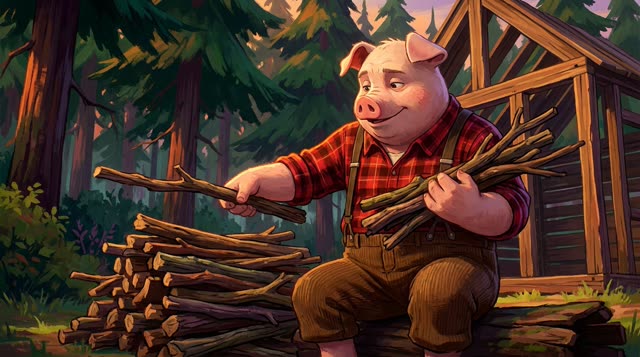 Scene 16 - Les Trois Petits Cochons