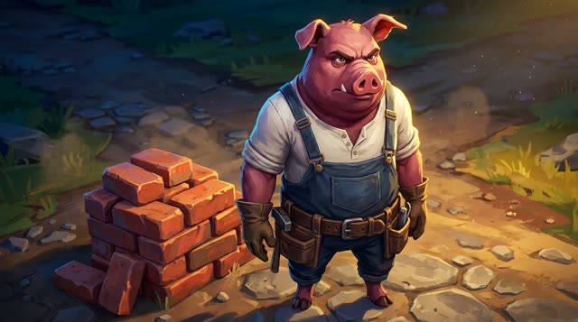 Scene 17 - Les Trois Petits Cochons