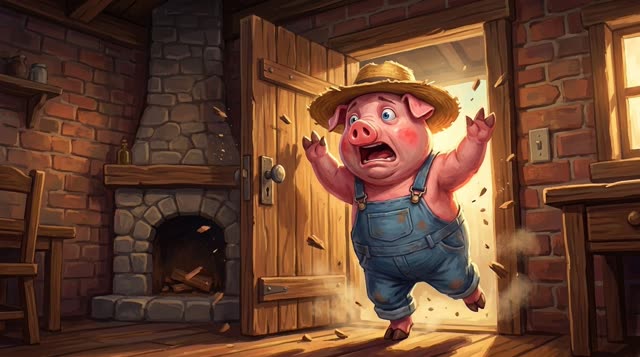 Scene 37 - Les Trois Petits Cochons
