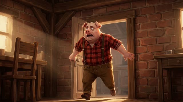 Scene 38 - Les Trois Petits Cochons