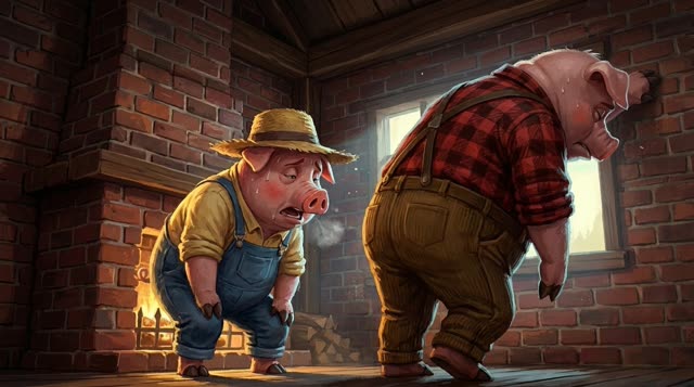 Scene 39 - Les Trois Petits Cochons