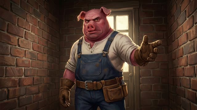 Scene 40 - Les Trois Petits Cochons