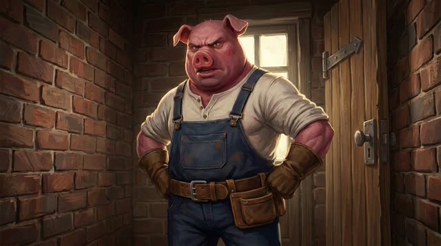 Scene 43 - Les Trois Petits Cochons